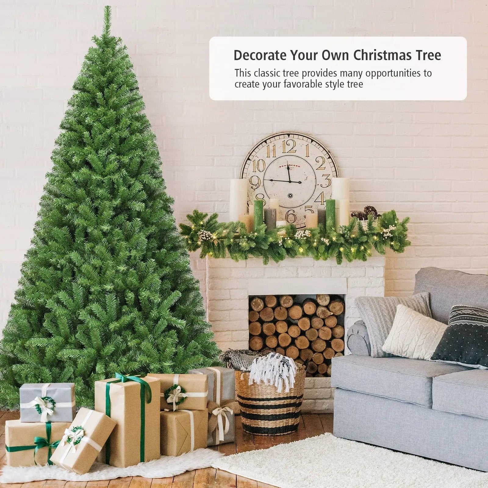 PVC Artificial Christmas Tree Premium Hinged by DirectDeals