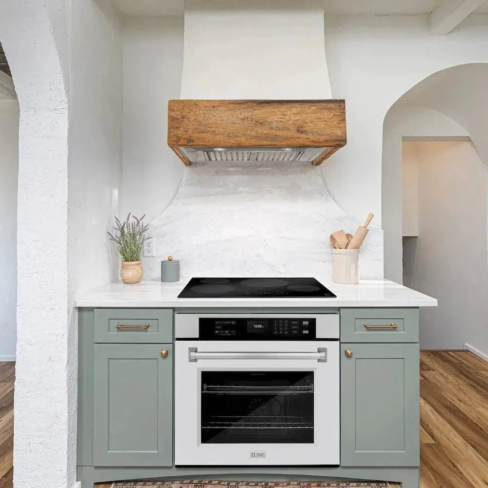 ZLINE 30 "Professional True Convection Single Wall Oven, Air Fry, Self Clean, White Matte WAS-WM-30 by Farmhouse Kitchen and Bath