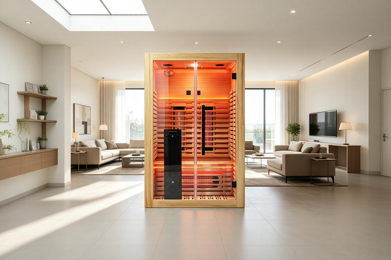 Blisspod I Venetian RED I All-In-One - Full Spectrum + Red Light Therapy I Indoor Premium Sauna I 2 Person, photo 9 of 19