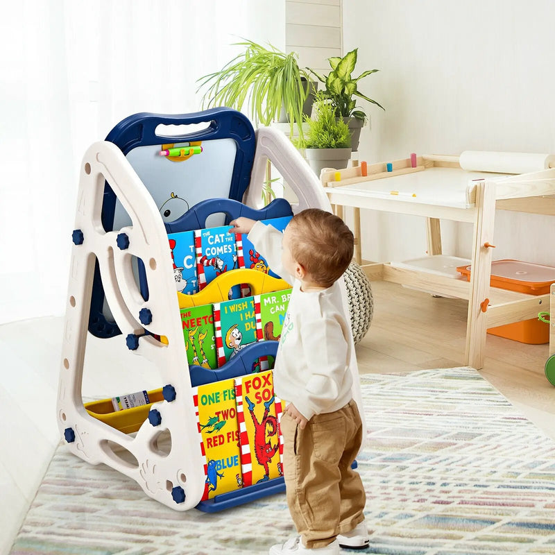 3-in-1 Kids Art Easel Double-Sided Tabletop Easel with Art Accessories by DirectDeals