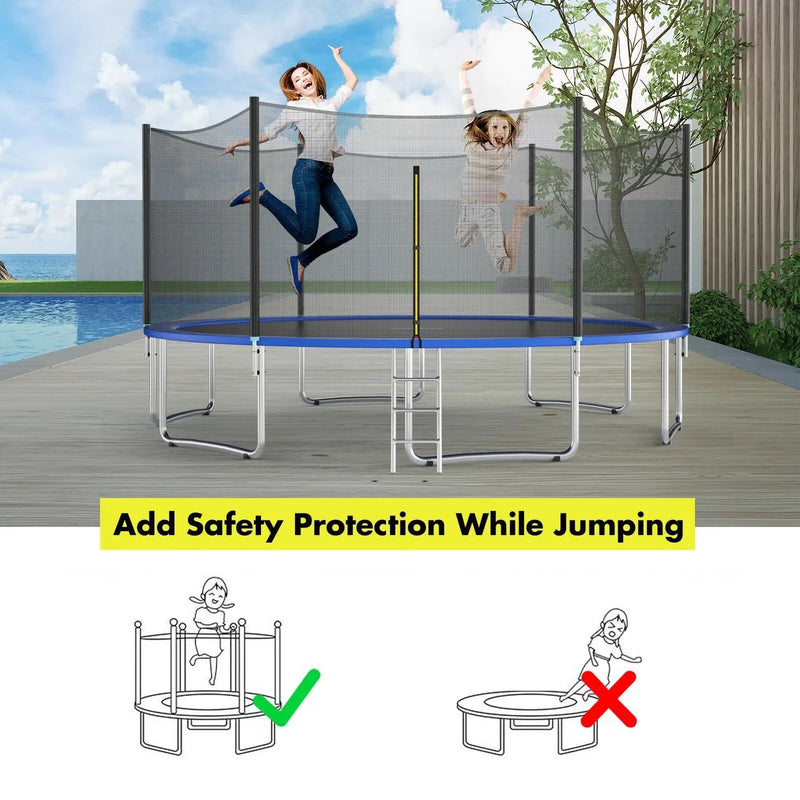 15 Feet Trampoline Safety Replacement Protection Enclosure Net by DirectDeals
