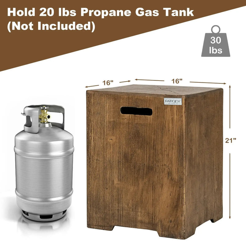 16 Inch Outdoor Hideaway Table Cover for Standard 20 LBS Propane Tank-B by DirectDeals