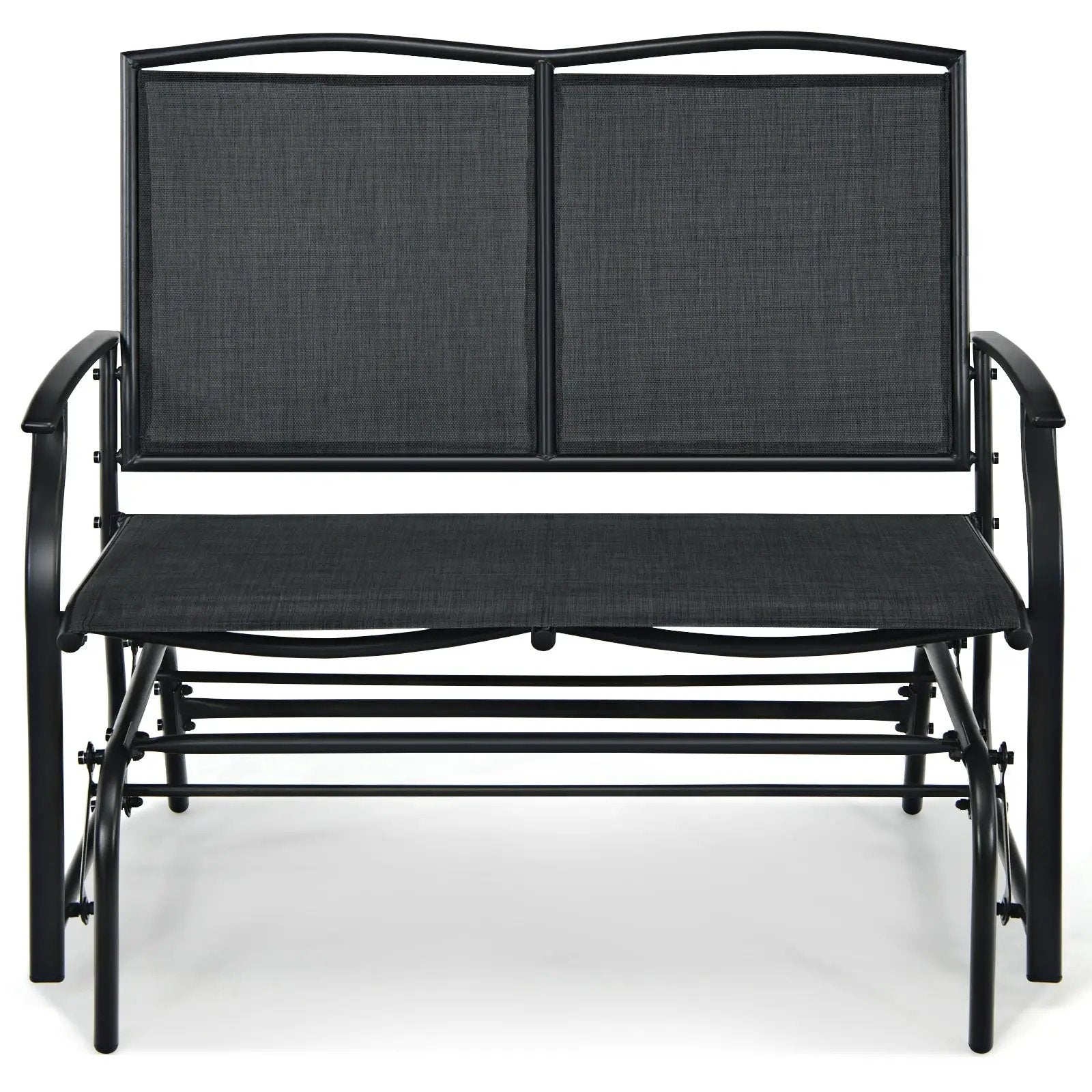 Iron Patio Rocking Chair for Outdoor Backyard and Lawn by DirectDeals