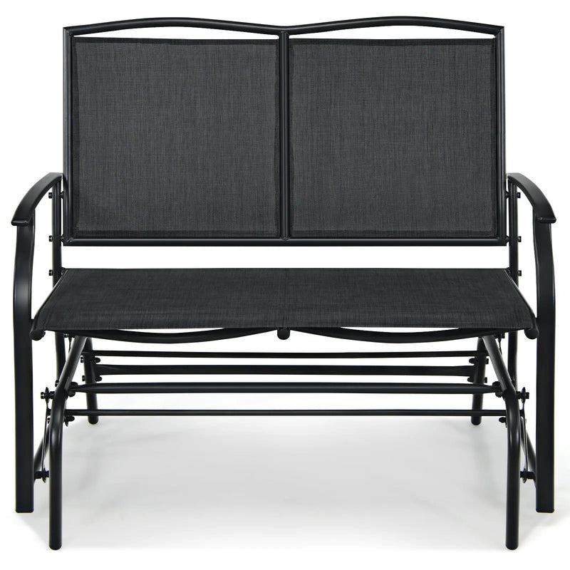 Iron Patio Rocking Chair for Outdoor Backyard and Lawn by DirectDeals