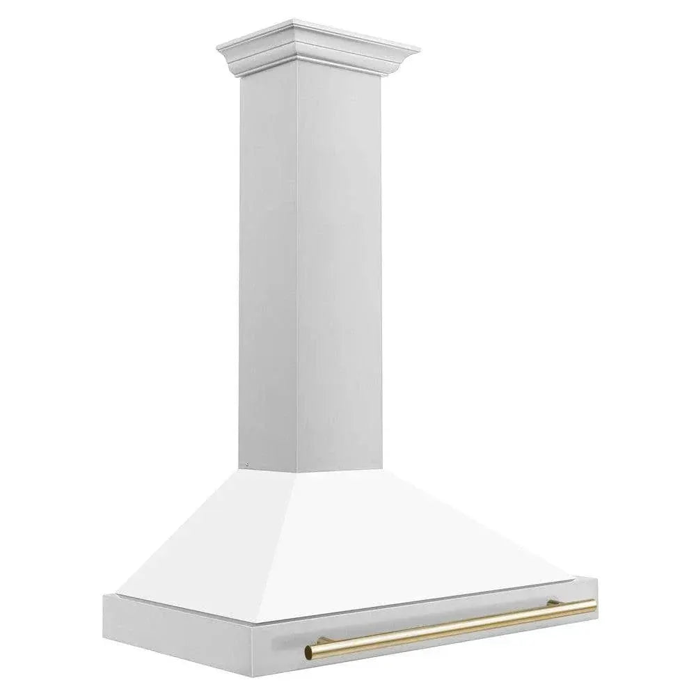 ZLINE 36" Autograph Stainless Wall Range Hood KB4STZ-WM36-G by Farmhouse Kitchen and Bath