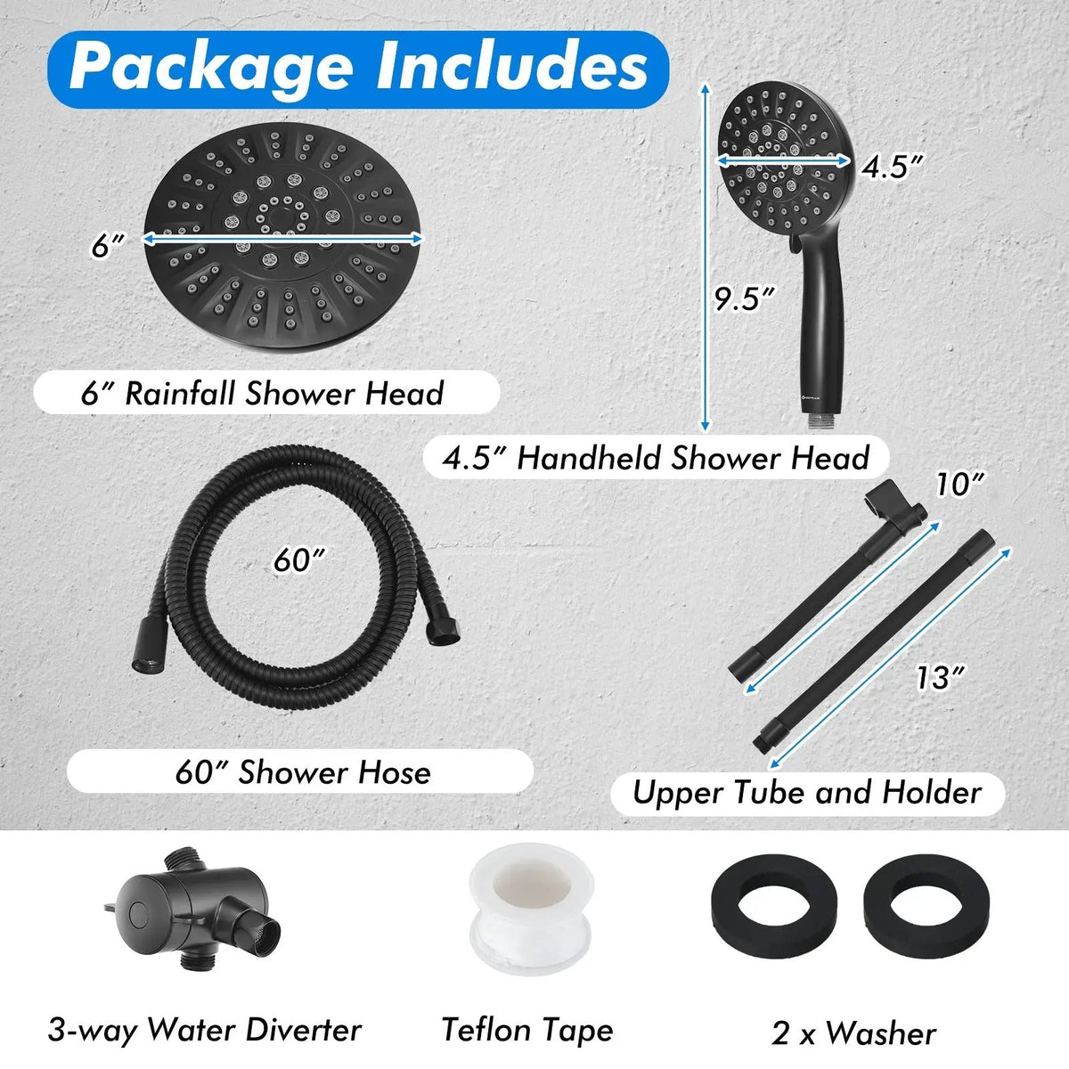 High Pressure Combo Handheld Shower Head, photo 8 of 16