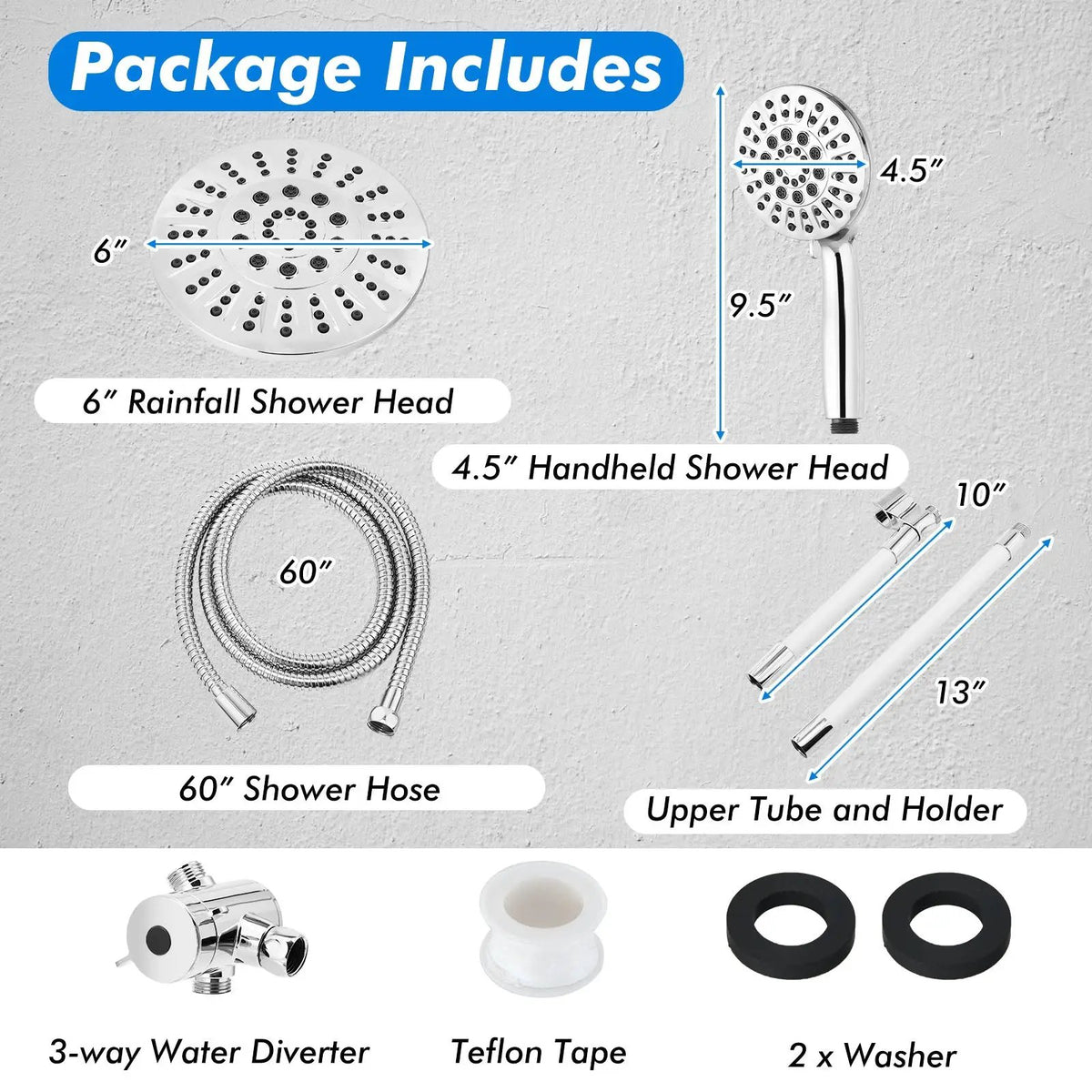 High Pressure Combo Handheld Shower Head, photo 7 of 16