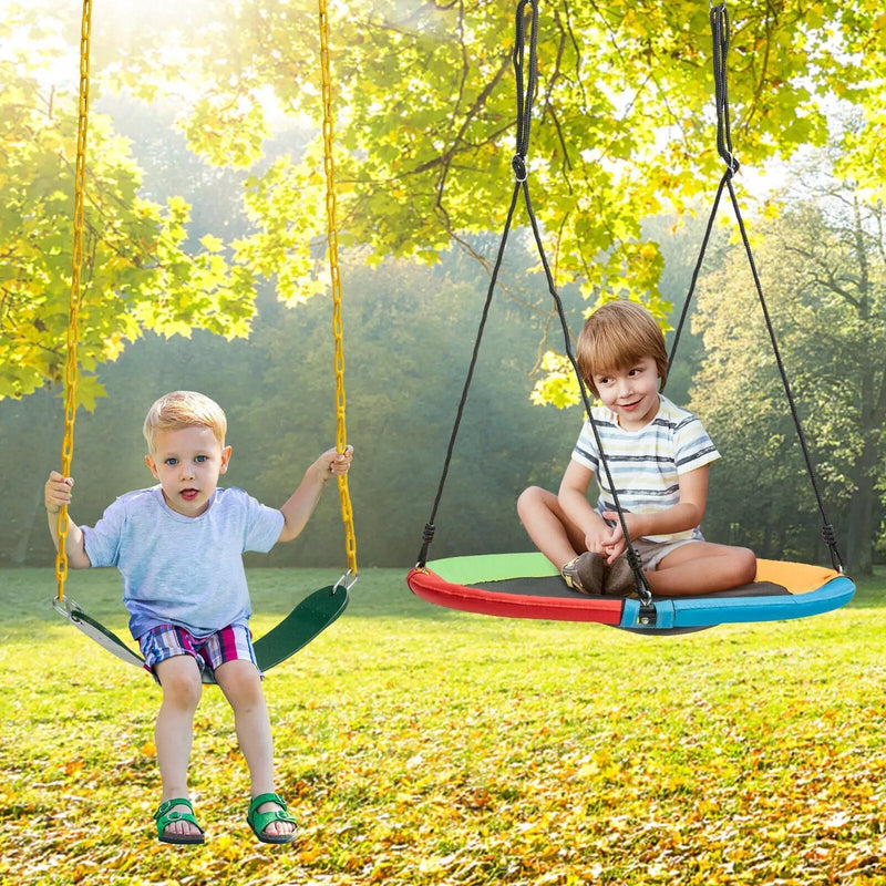 2-Pack Swing Set Swing Seat Replacement and Saucer Tree Swing (Without Stand) by DirectDeals
