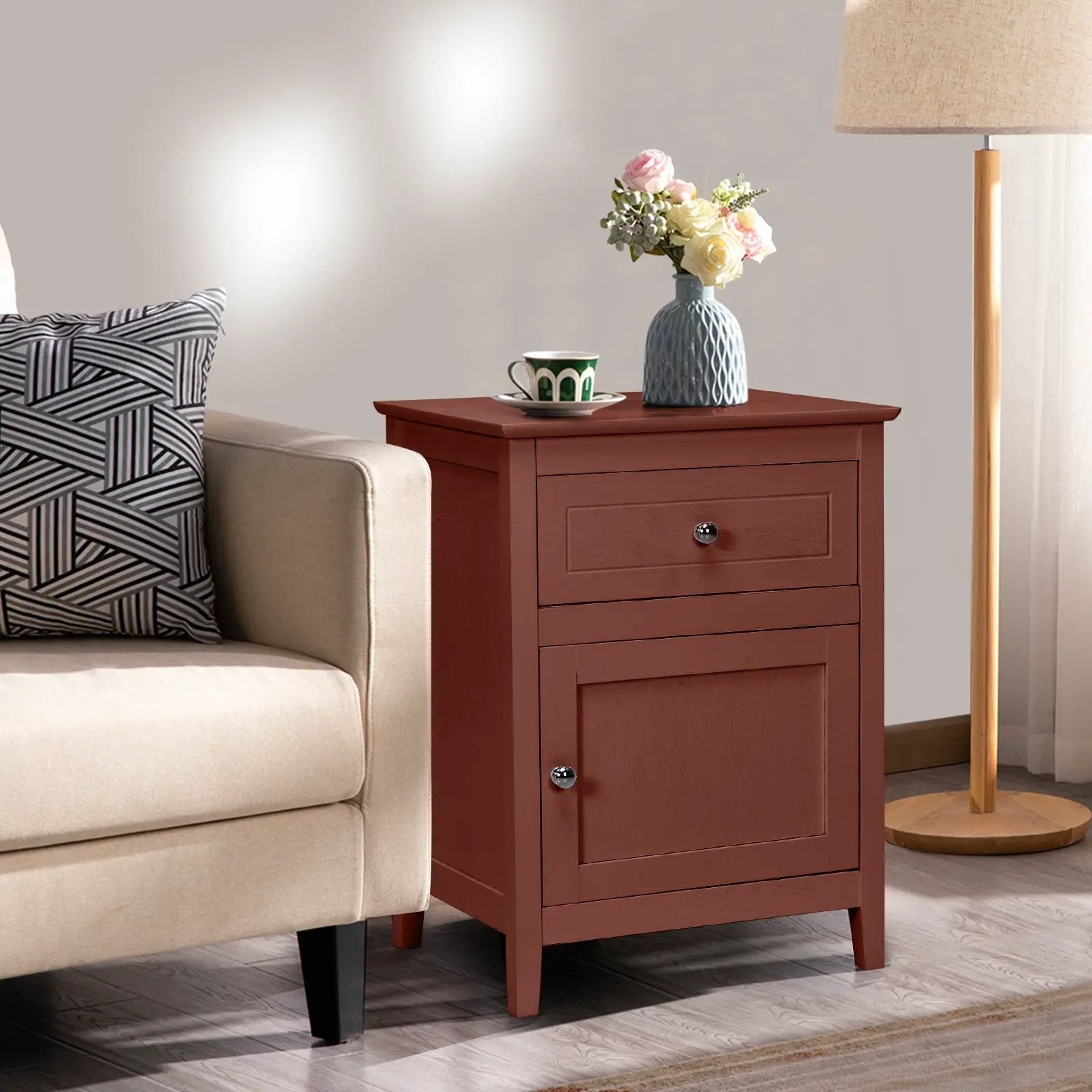 2-Tier Accent Table with Spacious Tabletop by DirectDeals