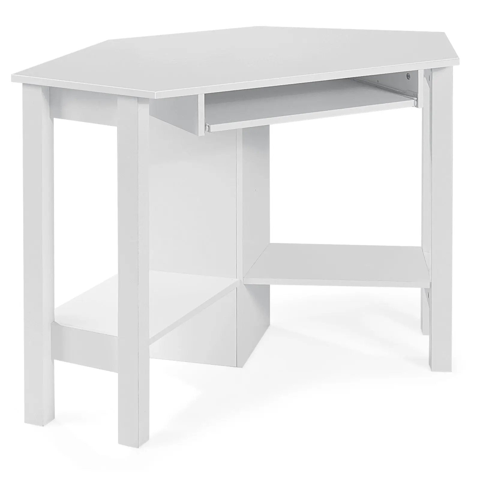 Wooden Study Computer Corner Desk with Drawer by DirectDeals