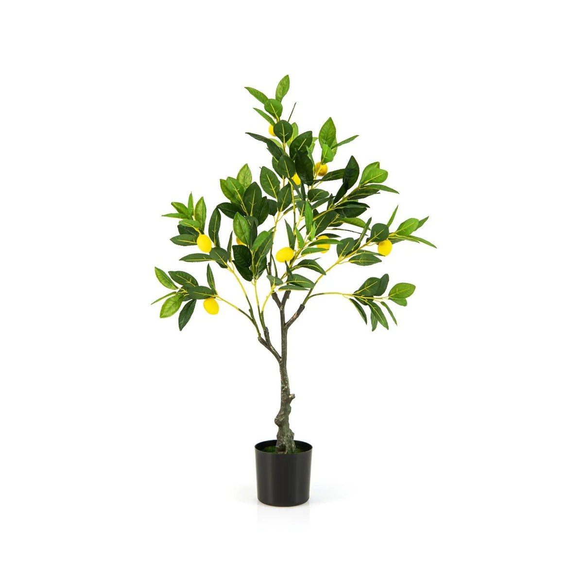 Artificial Lemon Tree 2.6/4/5.2 Feet Tall Fake Lemon Plant wuth Lemon Fruits, photo 3 of 10