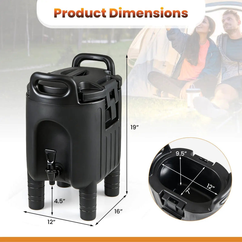 2.6 Gal Insulated Beverage Dispensers Set of 3 with Handles by DirectDeals