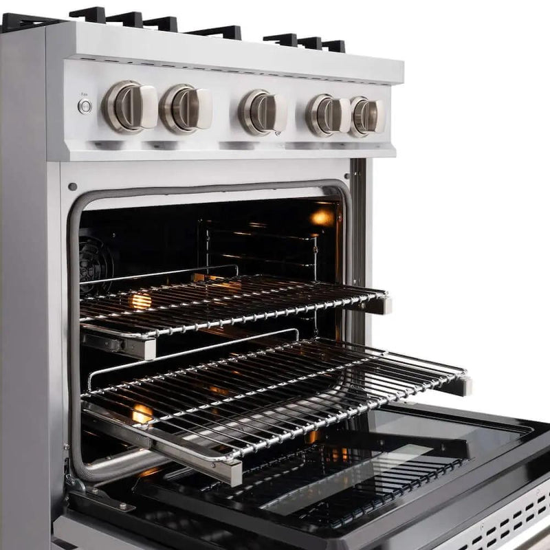 ZLINE 30" Select Gas Range Convection Gas Oven Stainless Steel Brass Burners HGR-BR-30 by Farmhouse Kitchen and Bath