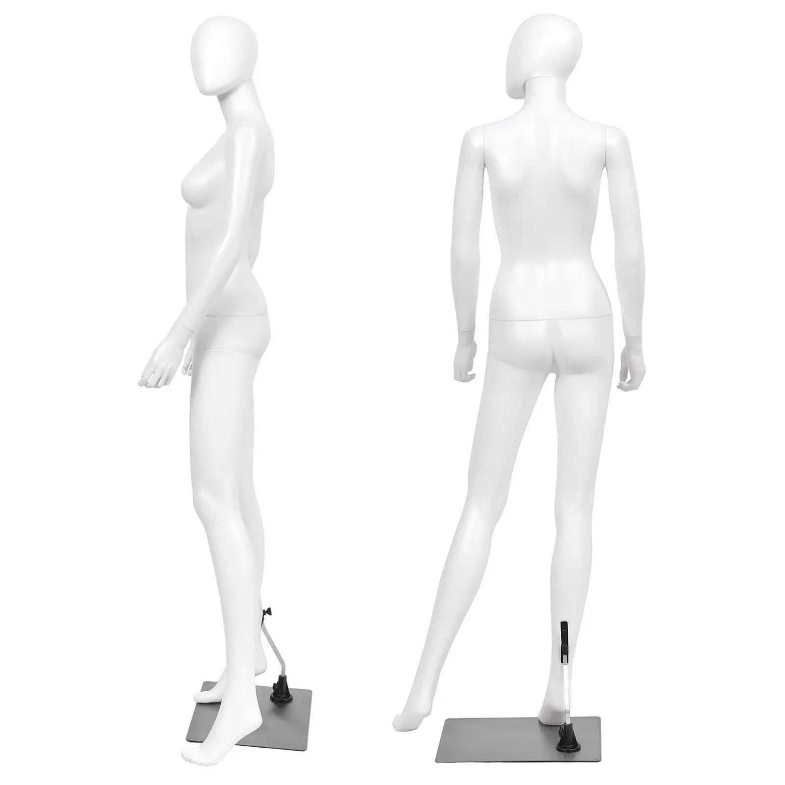 5.8 ft Full Body Female Mannequin Egghead Manikin with Metal Stand by DirectDeals