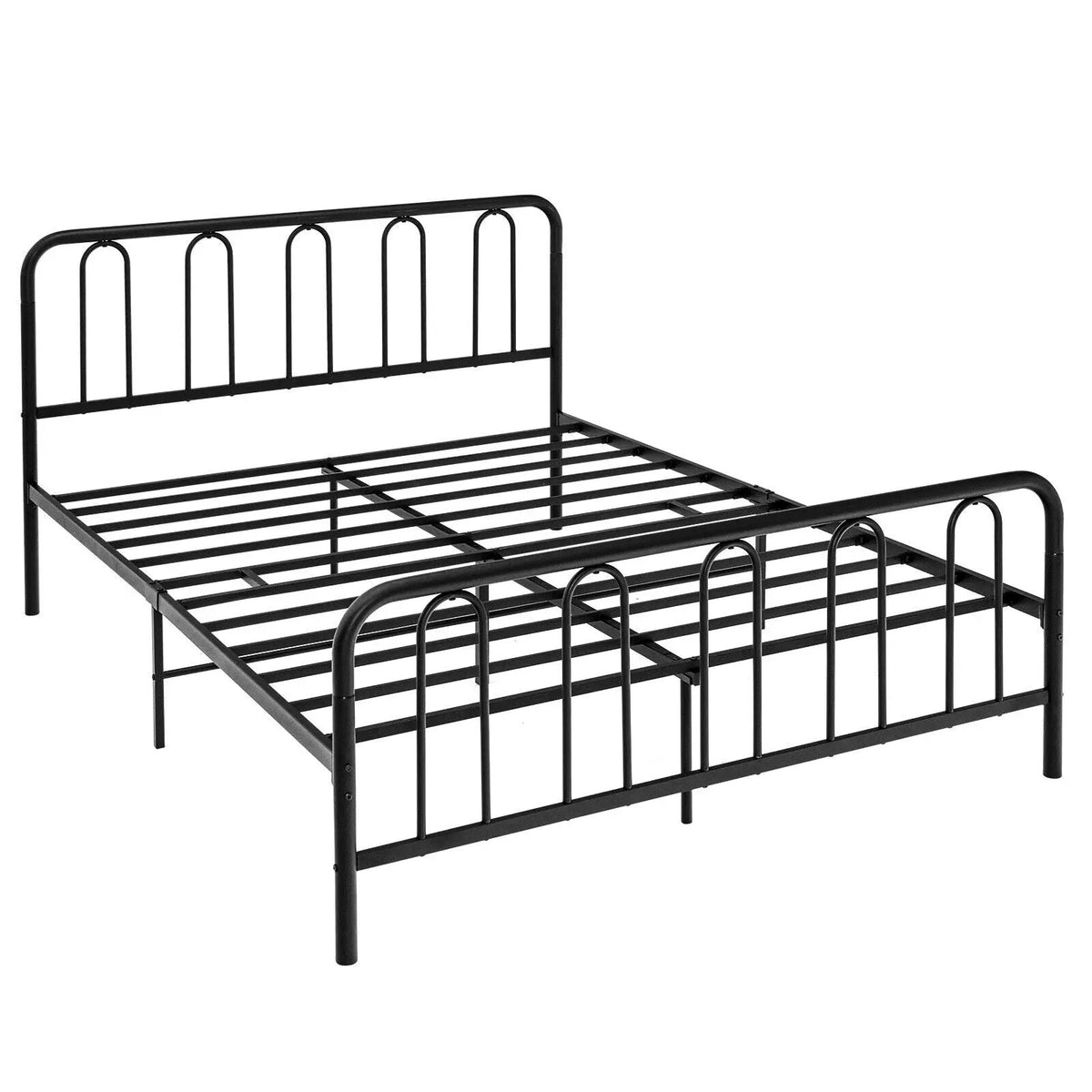 Full/Queen Size Metal Bed Frame with Headboard and Footboard, photo 9 of 10