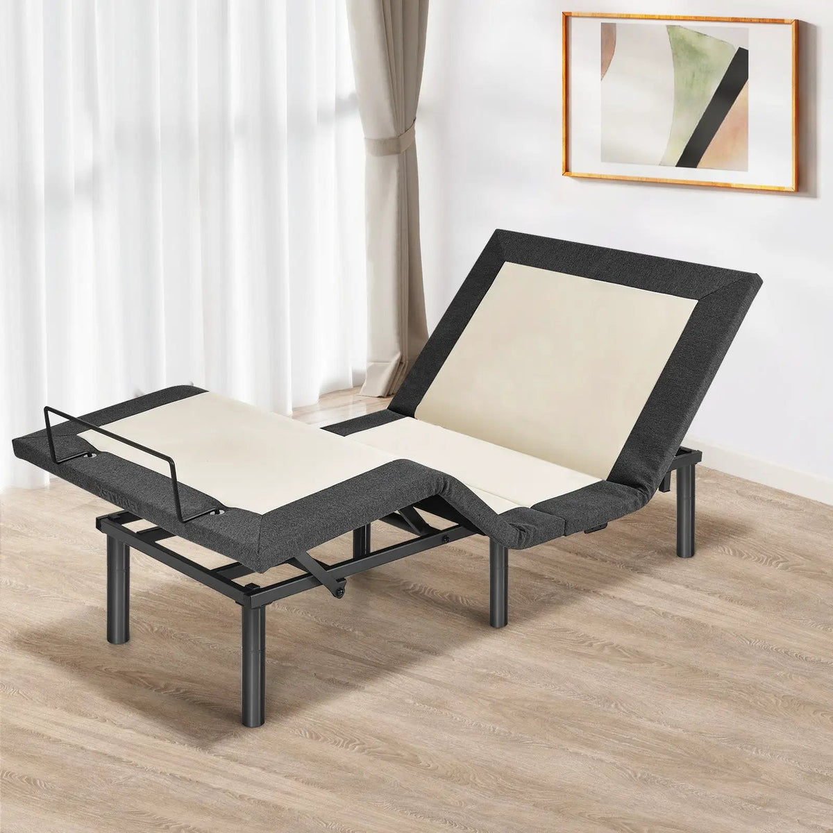 Queen Size Adjustable Bed Base Electric Bed Frame with Massage Modes, photo 2 of 16