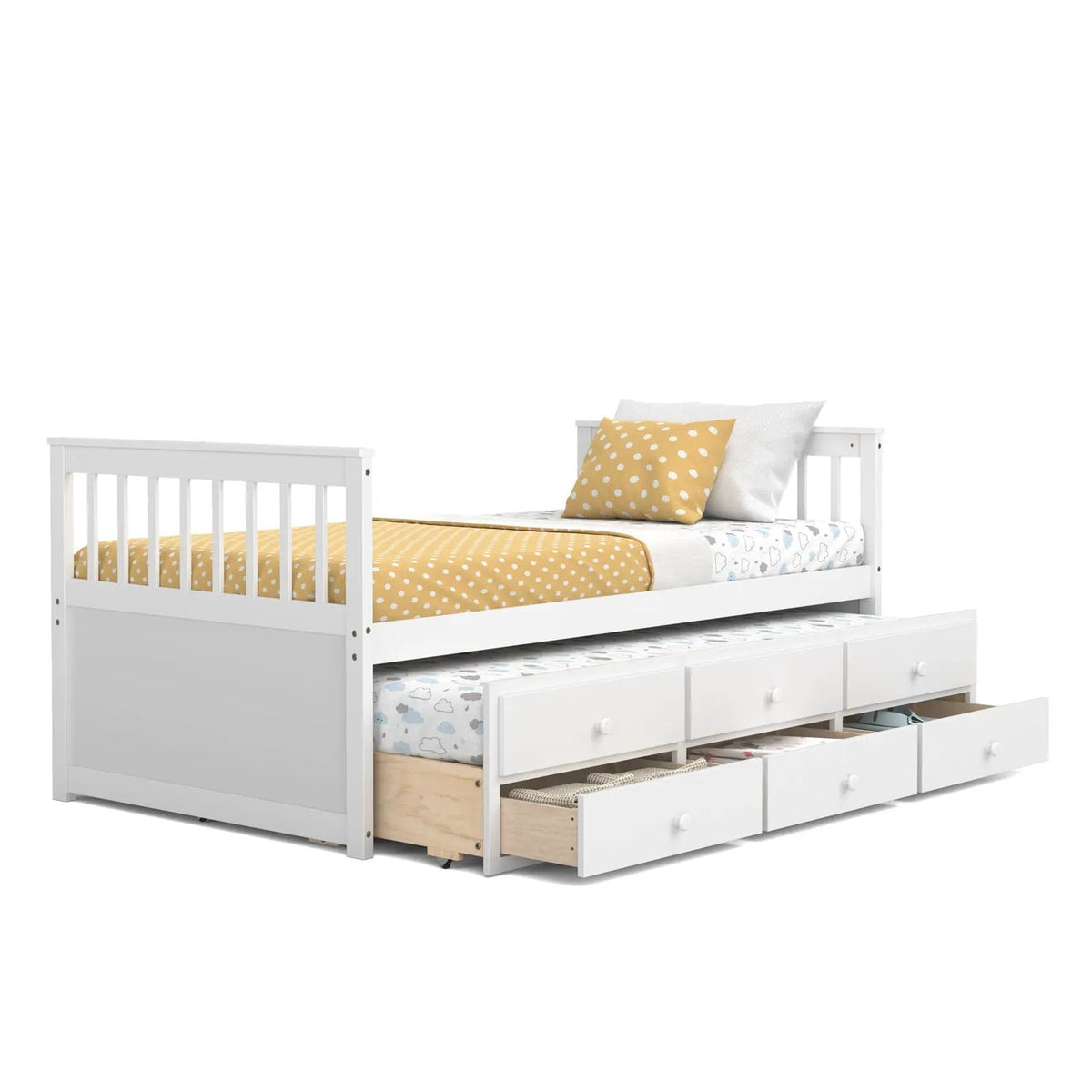 Twin Captain’s Bed with Trundle and 3 Storage Drawers, photo 7 of 10