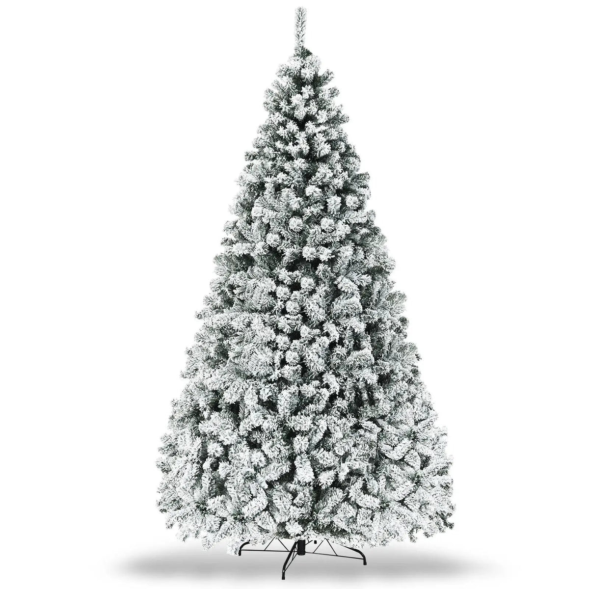 Pre-Lit Premium Snow Flocked Hinged Artificial Christmas Tree, photo 10 of 10