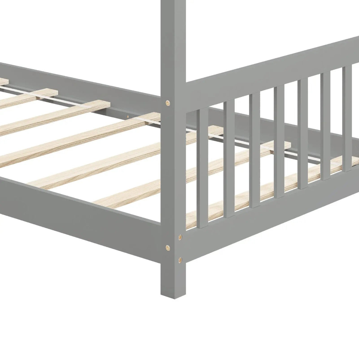 Twin Size Wooden House Bed with Roof, photo 7 of 10