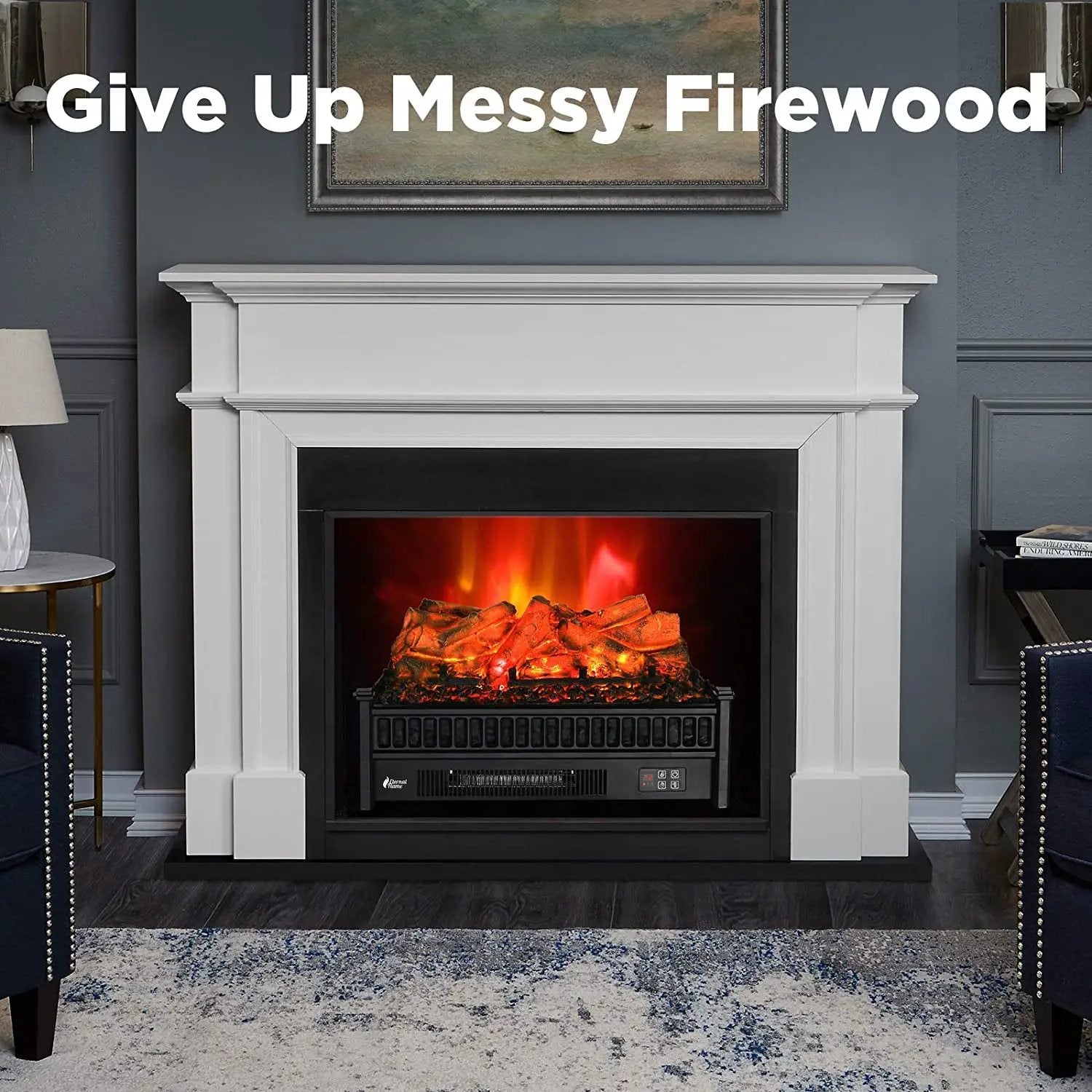 (Open Box) Eternal Flame EF23-LG Electric Fireplace Logs by TURBRO