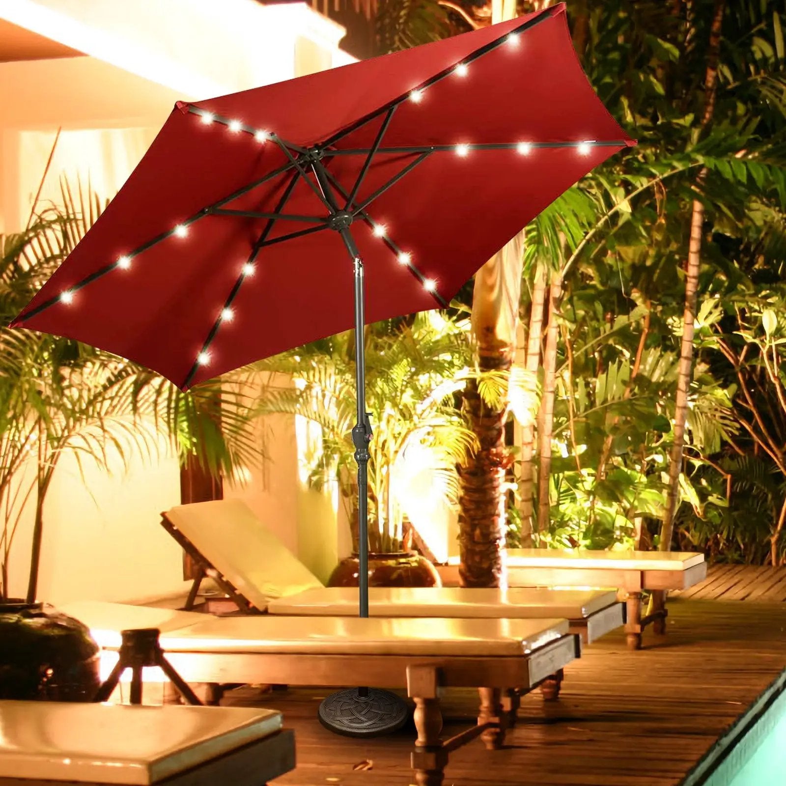 22 Inch Heavy Duty Round Umbrella Base Stand by DirectDeals