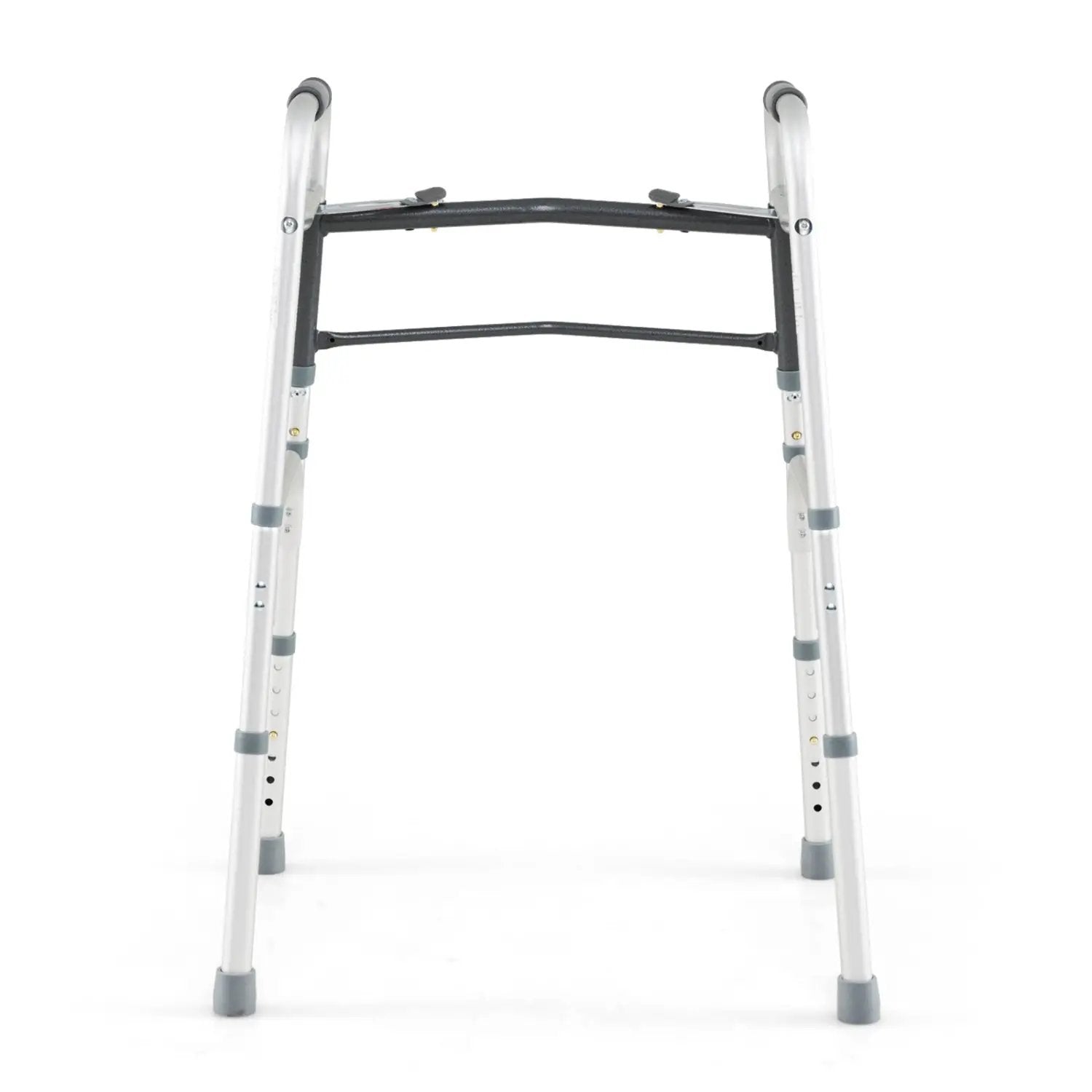 2-Button Folding Walker Lightweight with 7-Level Adjustable Height by DirectDeals