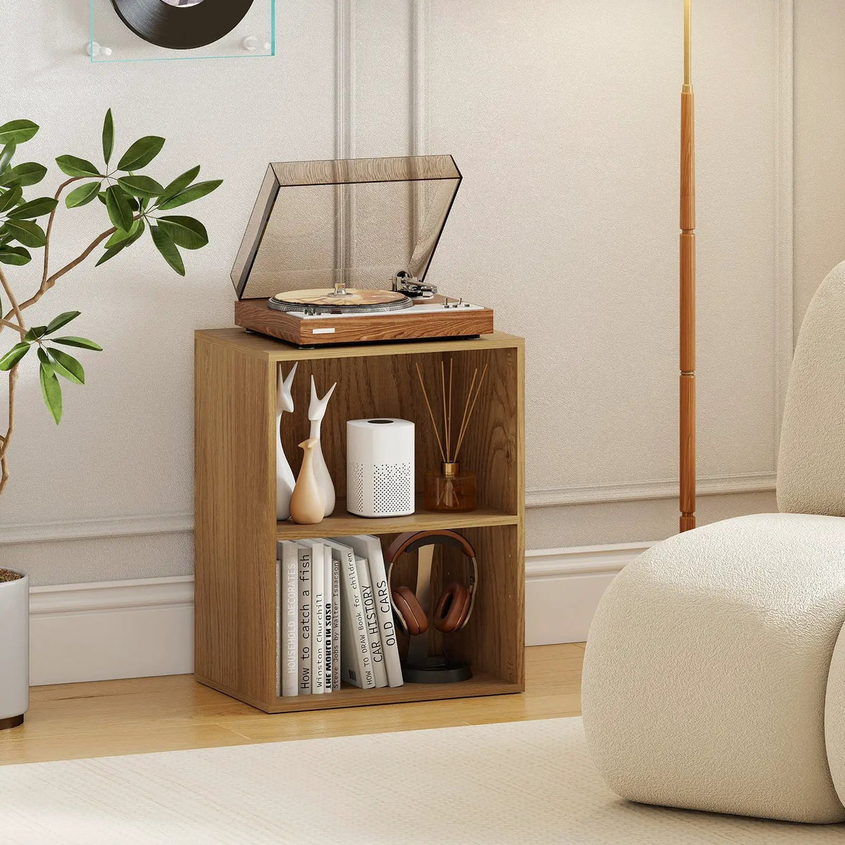 2-Cube Bookcase Floor Standing Open Bookshelf with 5-Position Adjustable Shelf, photo 18 of 32