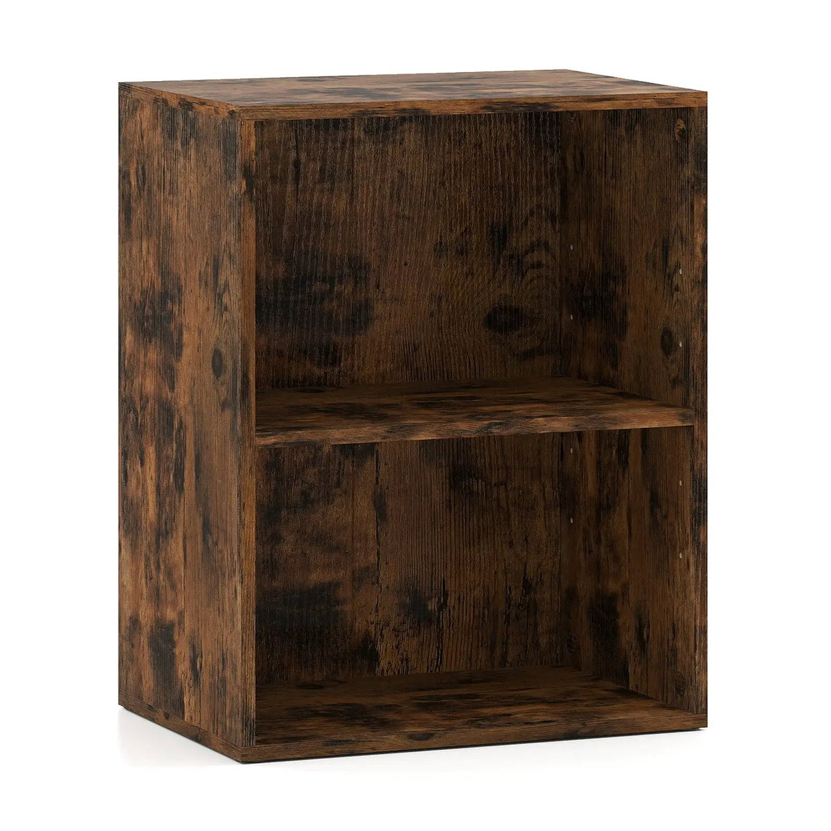 2-Cube Bookcase Set of 2 Floor Standing Open Bookshelf w/ 5-Position Adjustable Shelf, photo 17 of 32