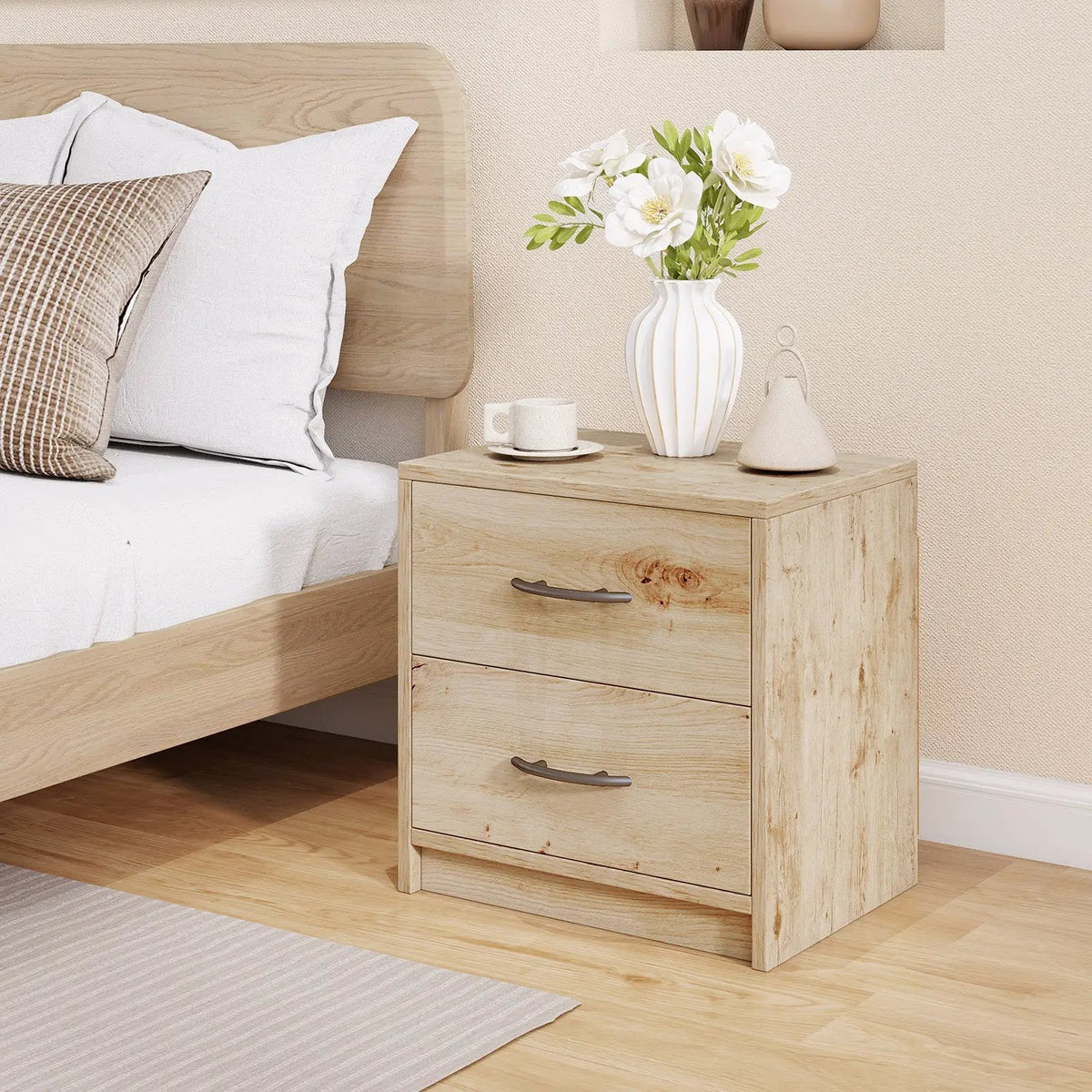 2 Drawer Nightstand with Storage for Living Room, photo 6 of 9