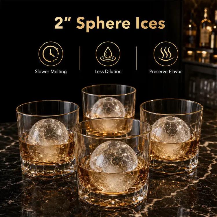 Countertop Ice Ball Maker - 2 Inch Spheres, 150 Daily Capacity, photo 4 of 9