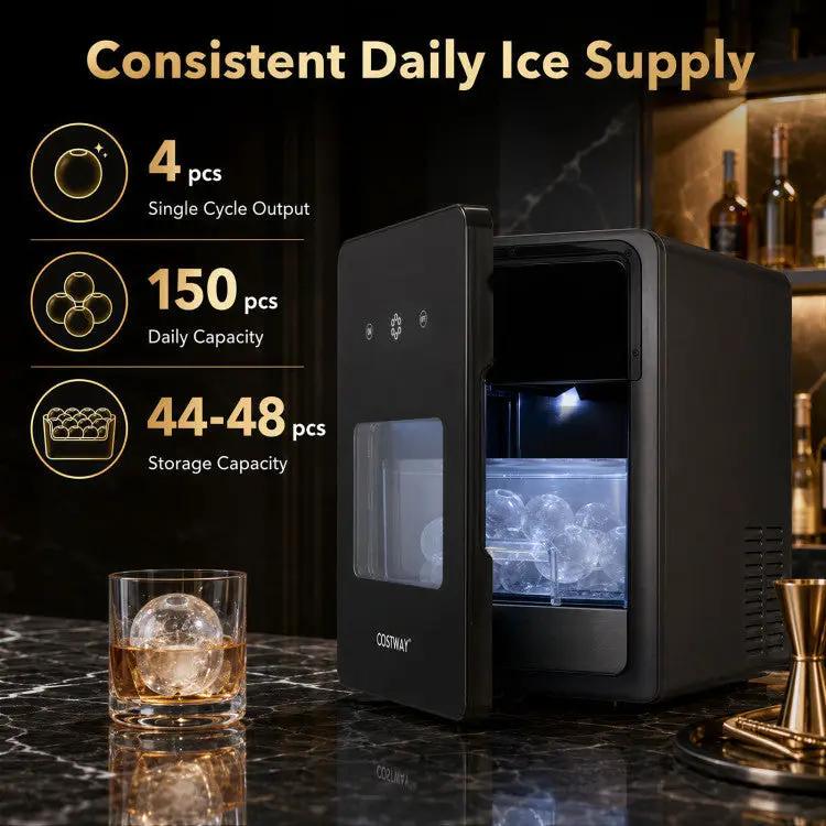 Countertop Ice Ball Maker - 2 Inch Spheres, 150 Daily Capacity, photo 5 of 9