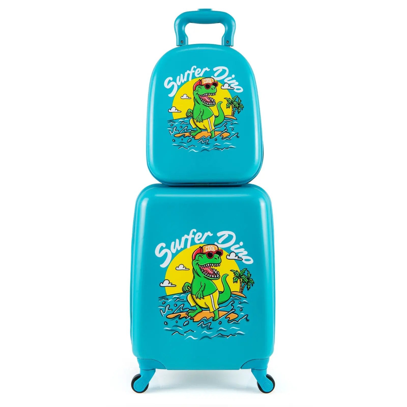 2 PCS Kid Luggage Set With Spinner Wheels for Children Boys Girls by DirectDeals