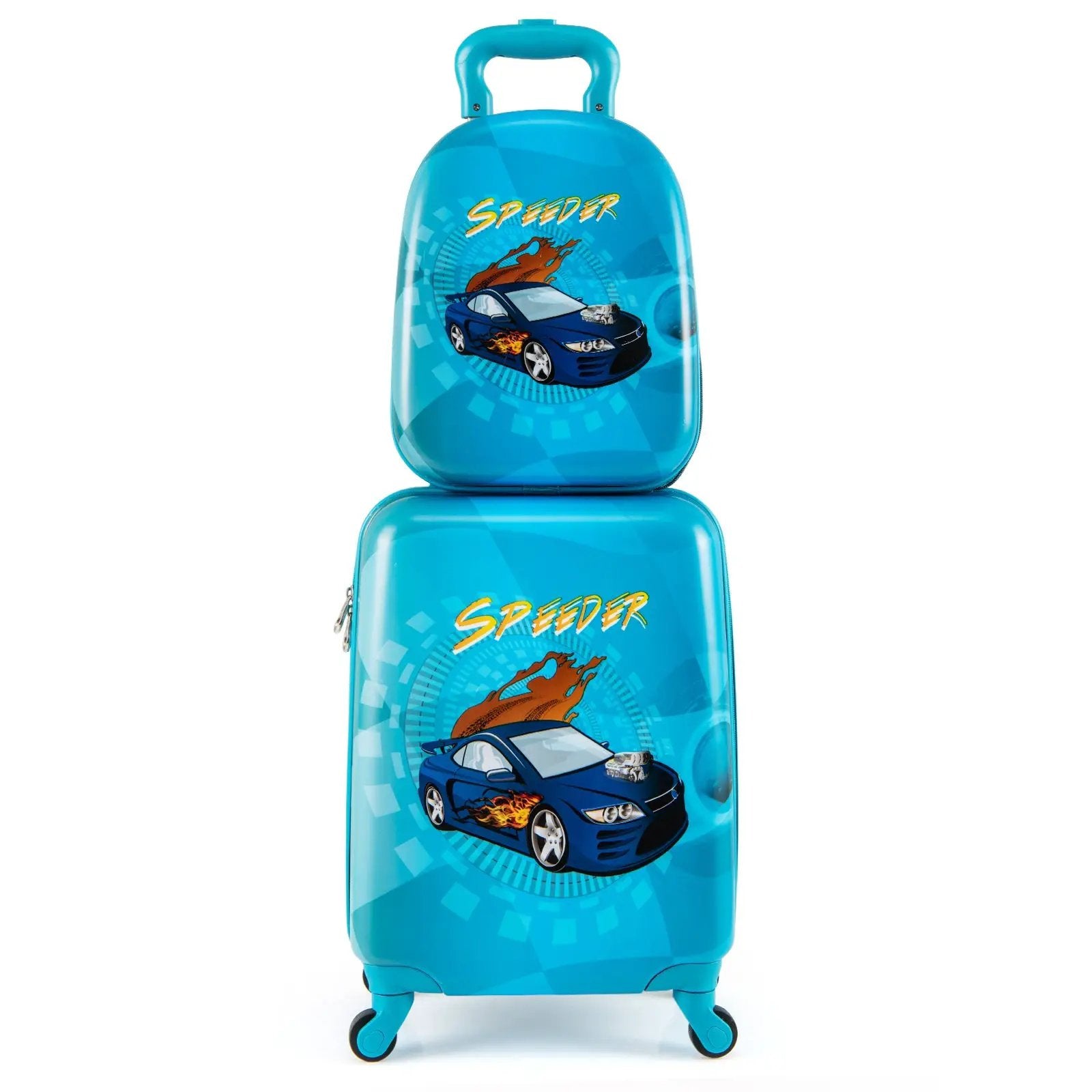 2 PCS Kid Luggage Set With Spinner Wheels for Children Boys Girls by DirectDeals