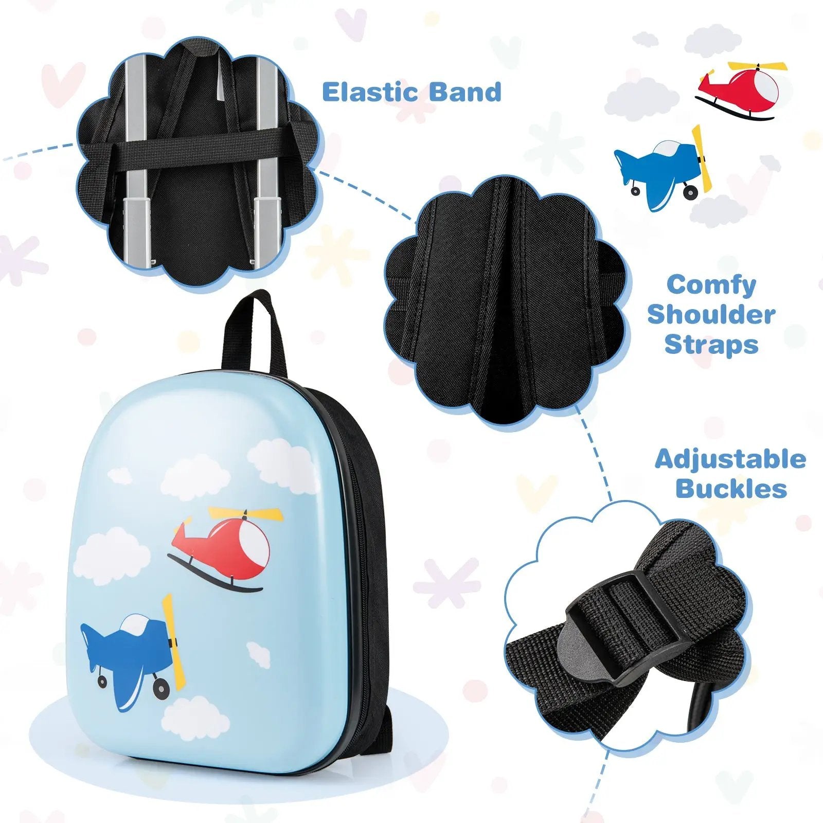 2 PCS Kid Luggage Set With Spinner Wheels for Children Boys Girls by DirectDeals