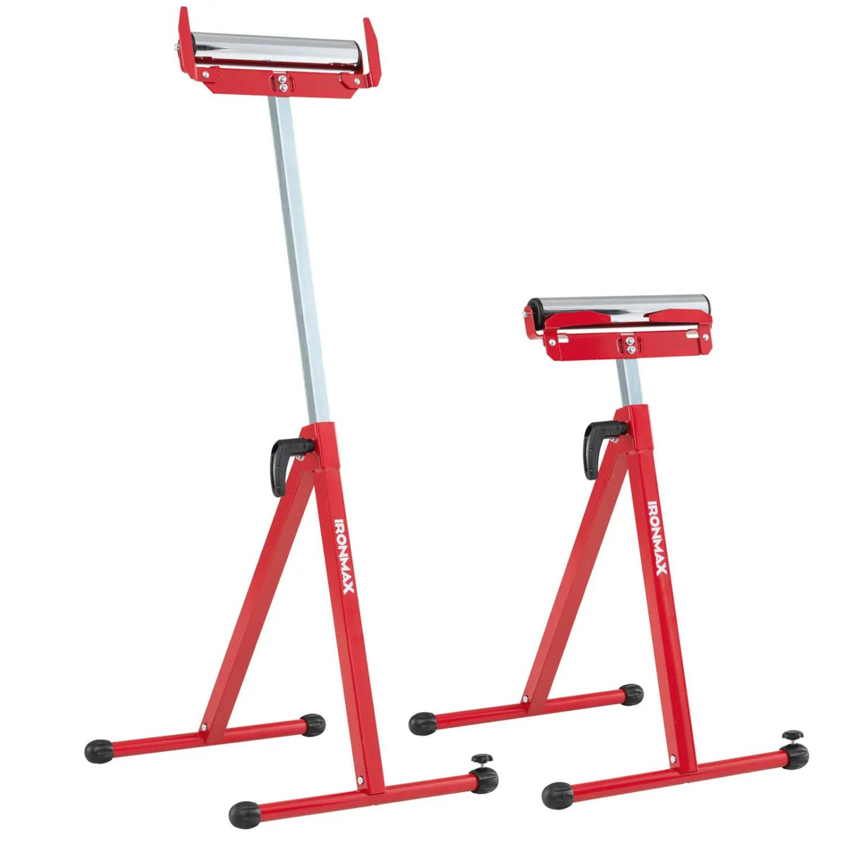 2-Pack Folding Roller Stands Portable Outfeed Supports with Adjustable Height, photo 3 of 24