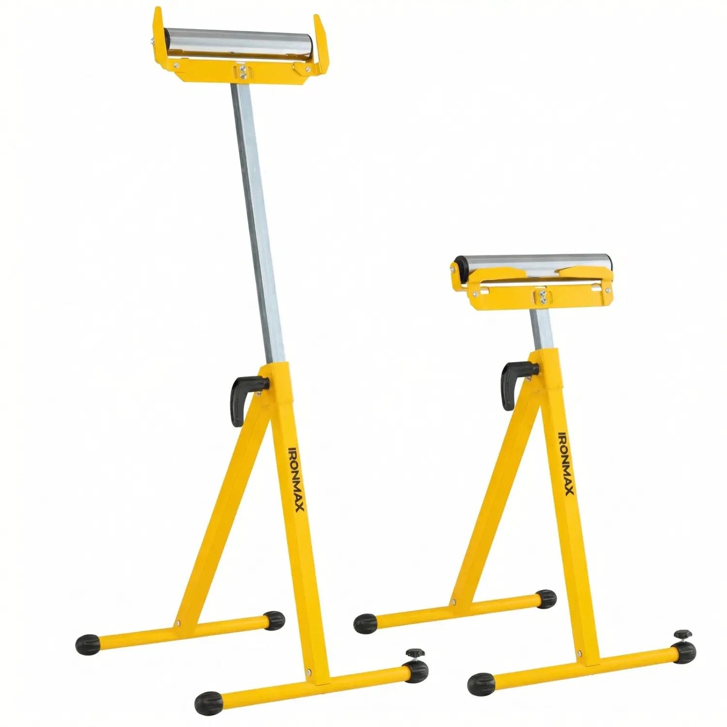 2-Pack Folding Roller Stands Portable Outfeed Supports with Adjustable Height by DirectDeals