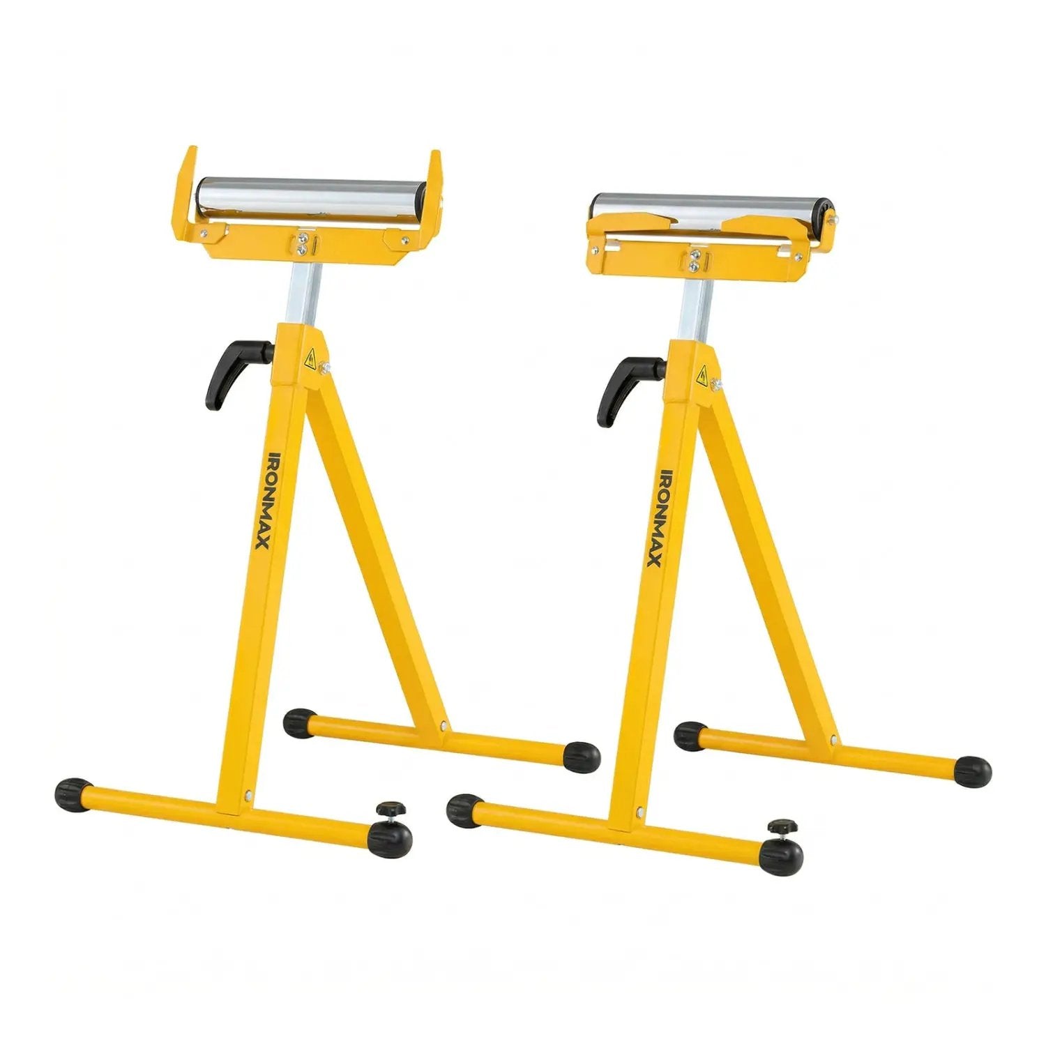 2-Pack Folding Roller Stands Portable Outfeed Supports with Adjustable Height by DirectDeals