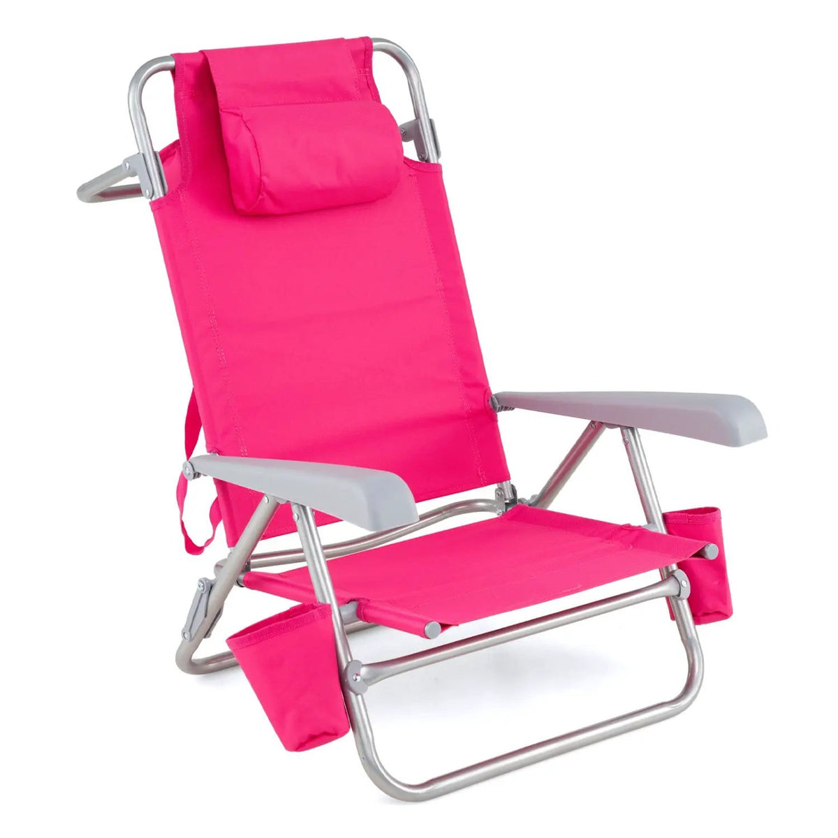 Folding Beach Chair with 7-Position Backrest & Cooler Bag, photo 13 of 18
