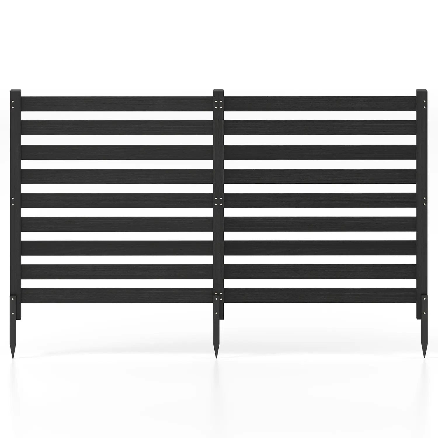 2-Panel Wooden Outdoor Privacy Fence with Ground Stakes by DirectDeals