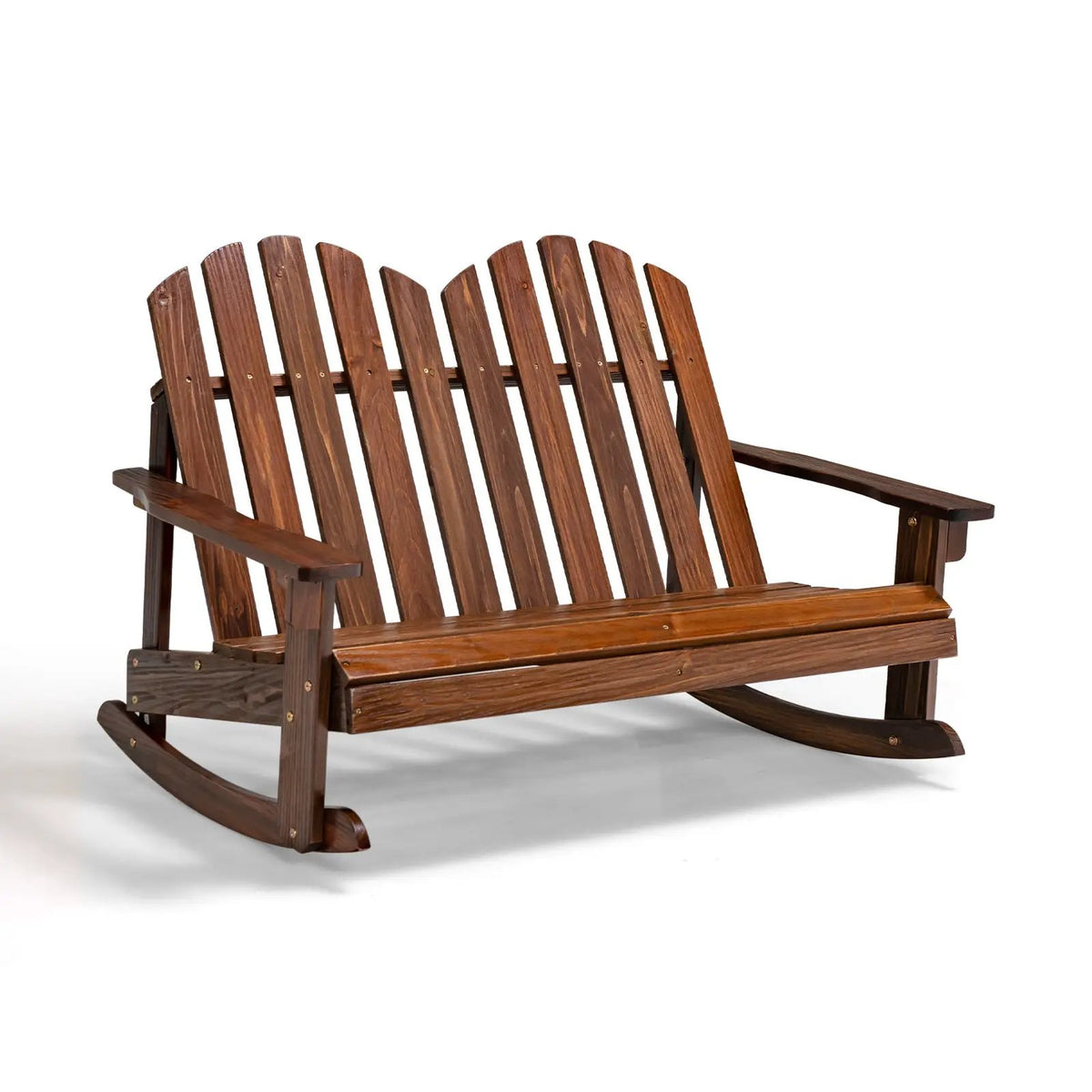 2 Person Adirondack Rocking Chair with Slatted seat, photo 3 of 7