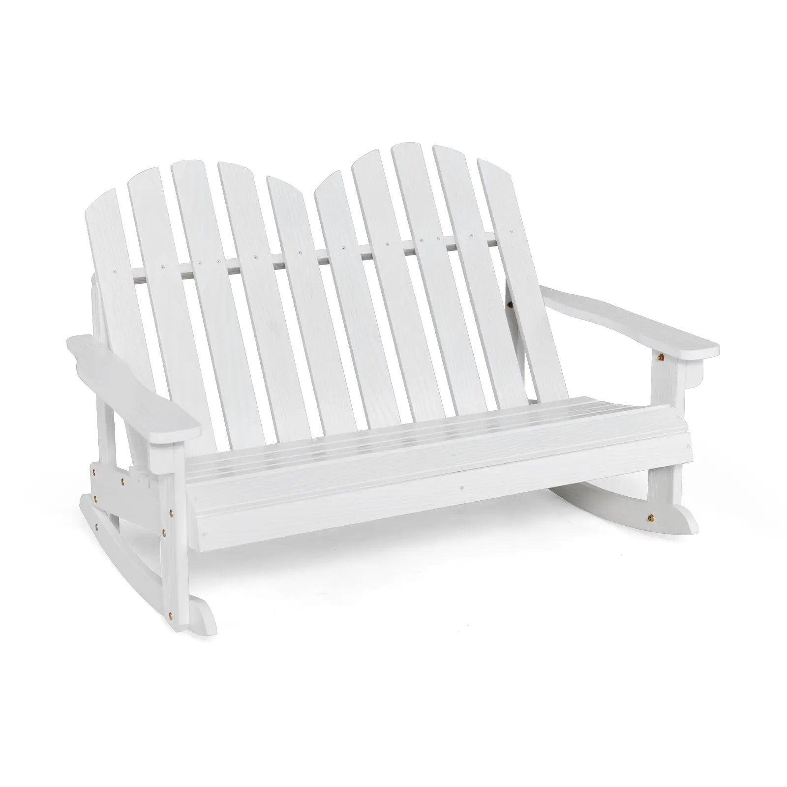 2 Person Adirondack Rocking Chair with Slatted seat by DirectDeals