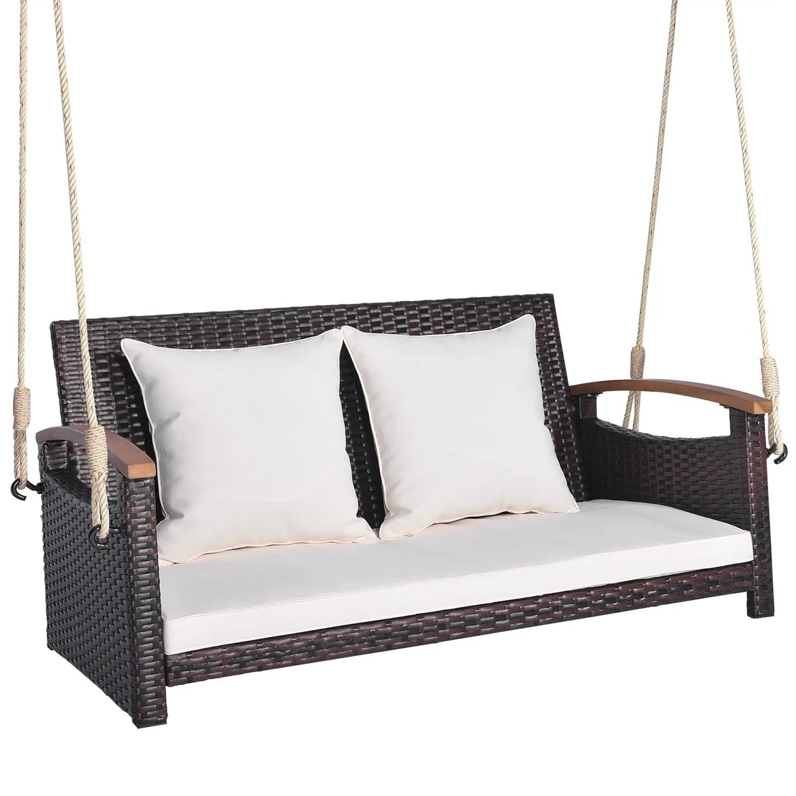 2-Person Patio Rattan Porch Swing by DirectDeals