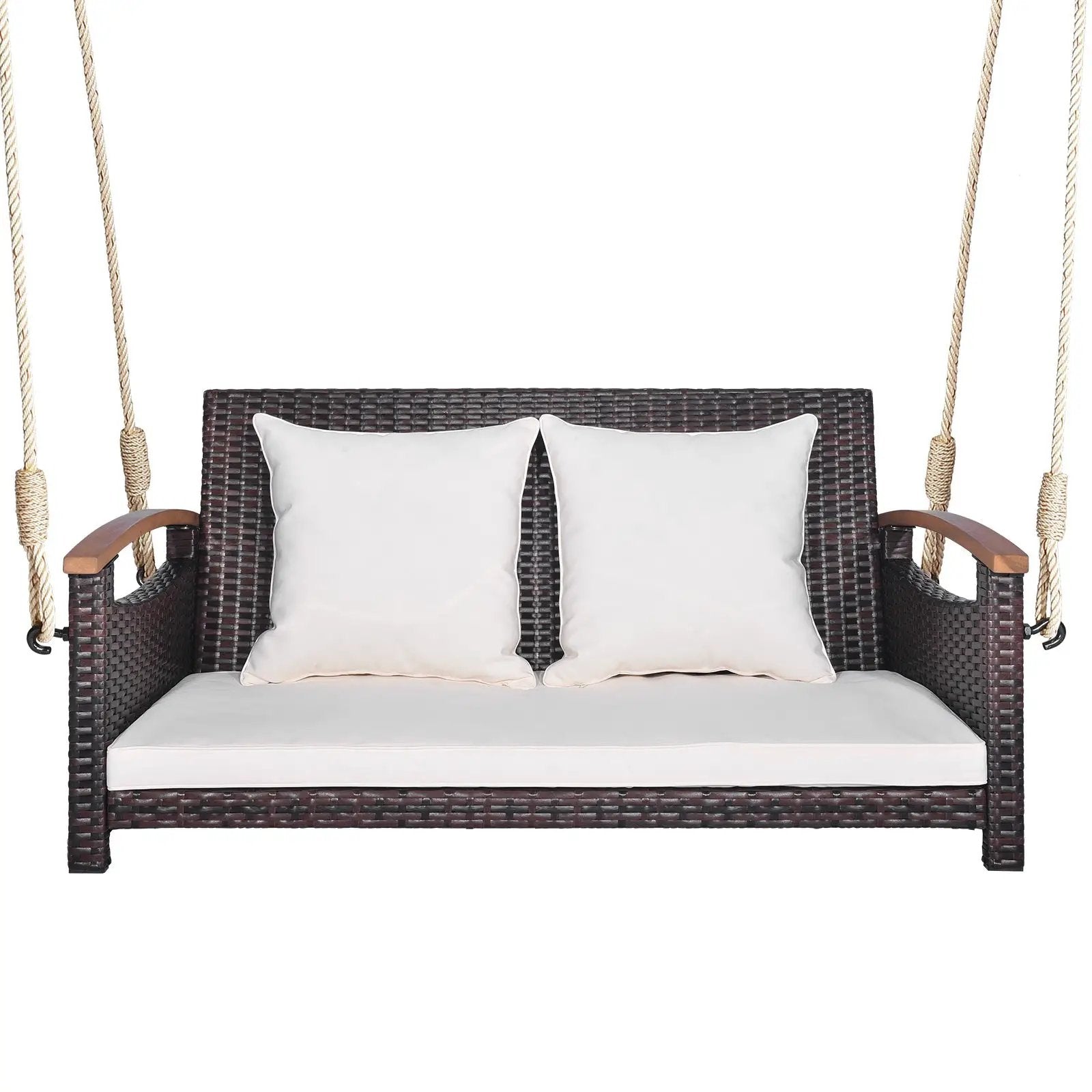 2-Person Patio Rattan Porch Swing by DirectDeals