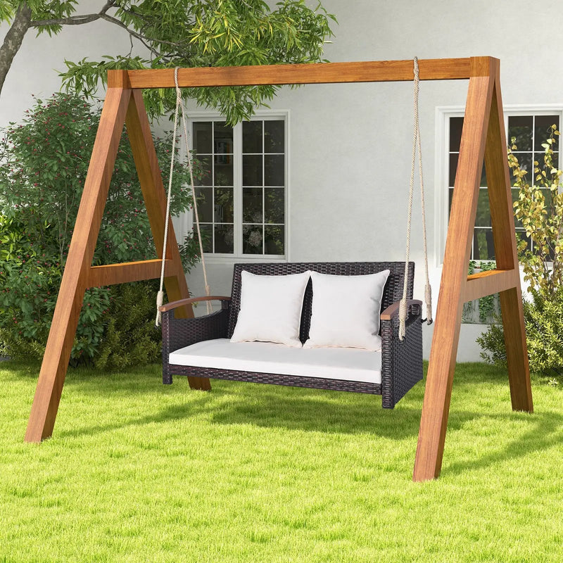 2-Person Patio Rattan Porch Swing by DirectDeals