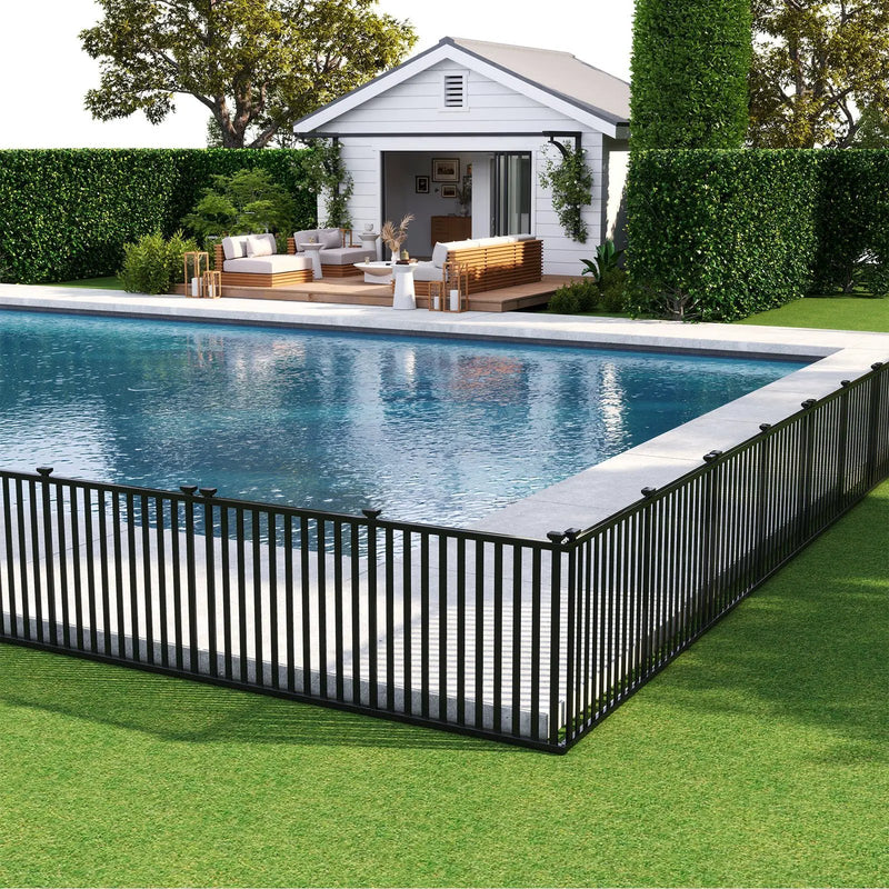 2 Piece 80 x 51 Inch Vinyl Picket Fence for Garden by DirectDeals