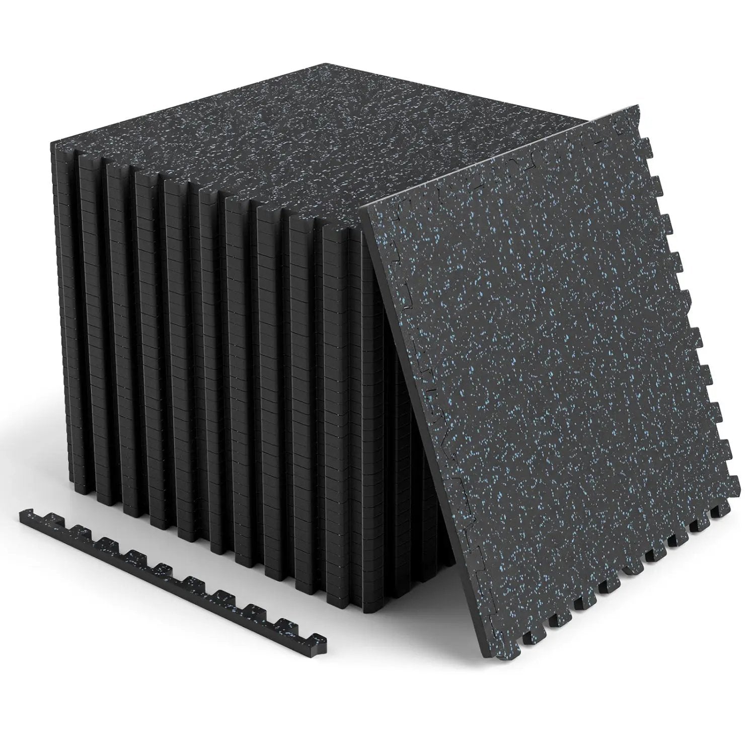 Interlocking Foam Floor Tiles 48 Sq Ft with Borders by DirectDeals