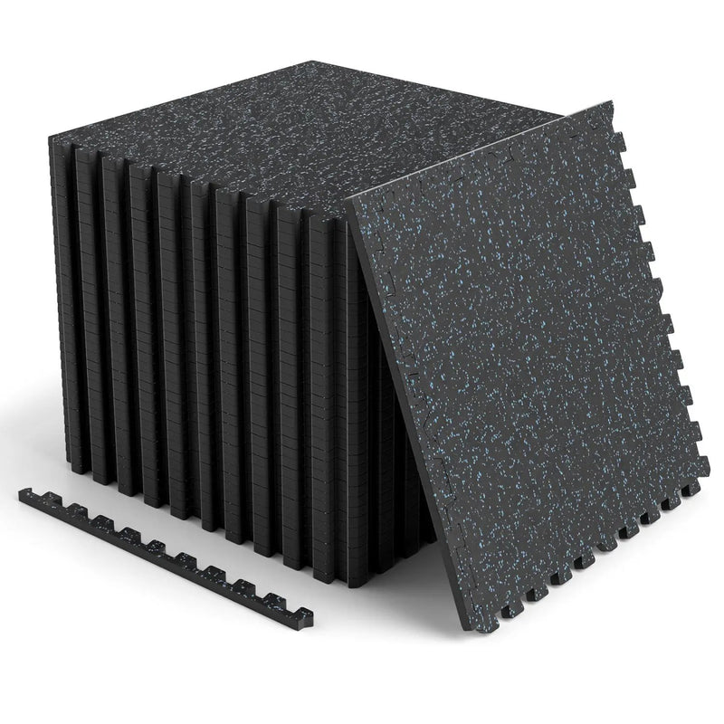 Interlocking Foam Floor Tiles 48 Sq Ft with Borders by DirectDeals