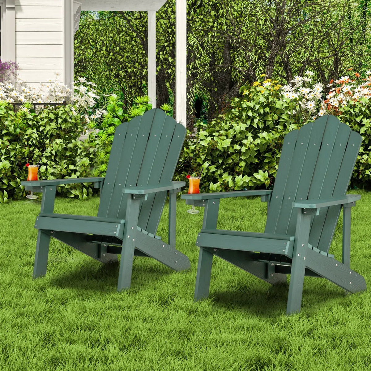 Adirondack Chair Set - Adult & Kids Pair for Patio, photo 2 of 56