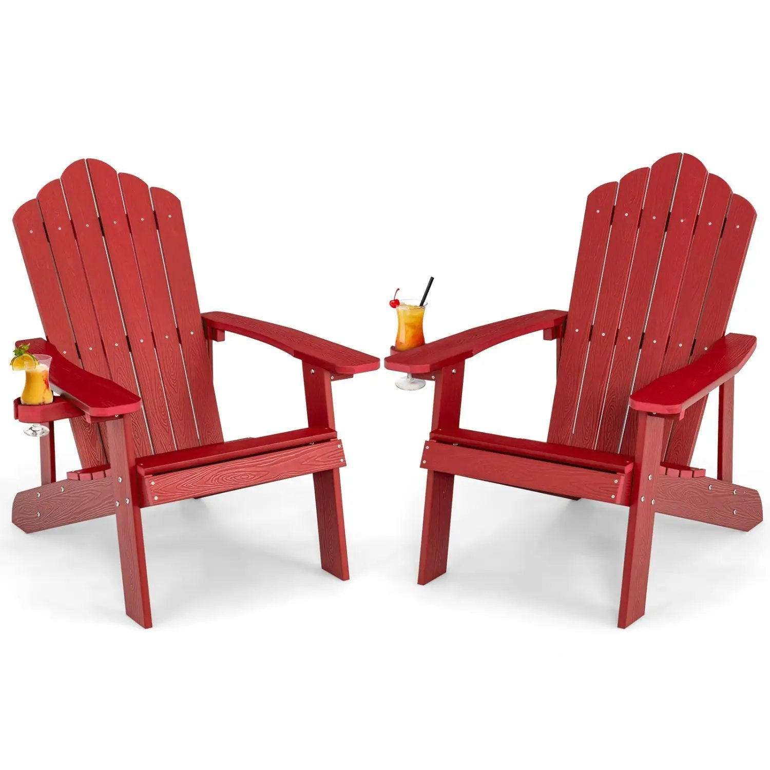 Adirondack Chair Set - Adult & Kids Pair for Patio by DirectDeals