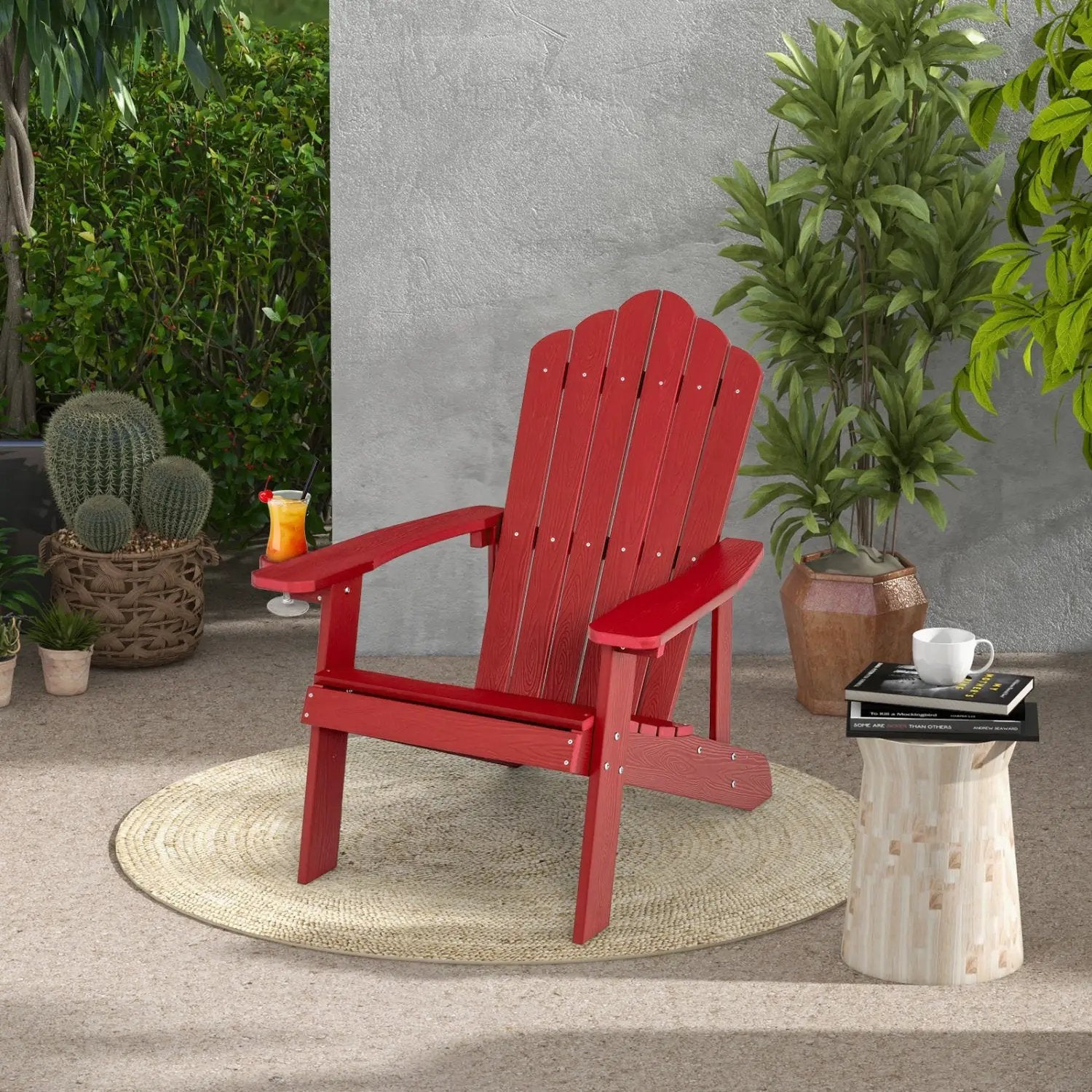 Adirondack Chair Set - Adult & Kids Pair for Patio by DirectDeals